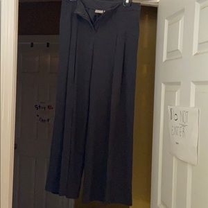 Flare leg dress pants grey